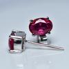 Natural Pink Ruby   Oval Cut Flawless Gemstone Earrings 6x4 mm