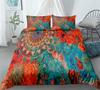 Комплект постельного белья Black Mandala Boho King Queen Double Full Twin Single Size