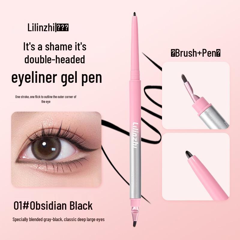 Dual-Ended Waterproof Smudge-Proof Eyeliner Gel Pencil for Beginners
