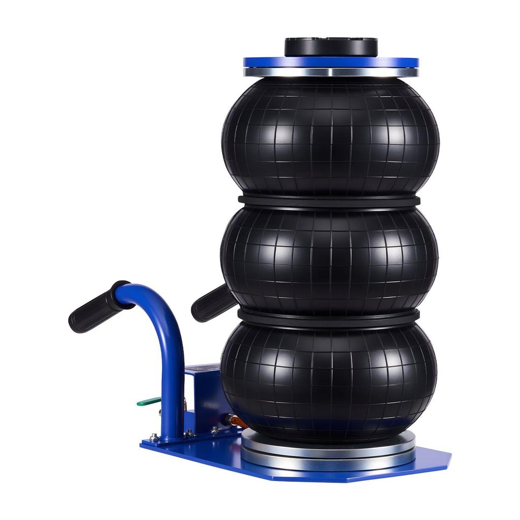 Air Jack, 3 Ton Triple Bag Air Jack, Airbag with Six Steel Pipes, Lift Up to 450 mm, 1-6 s Fast Lifting Pneumatic with Short Handles & Rubber Pad for