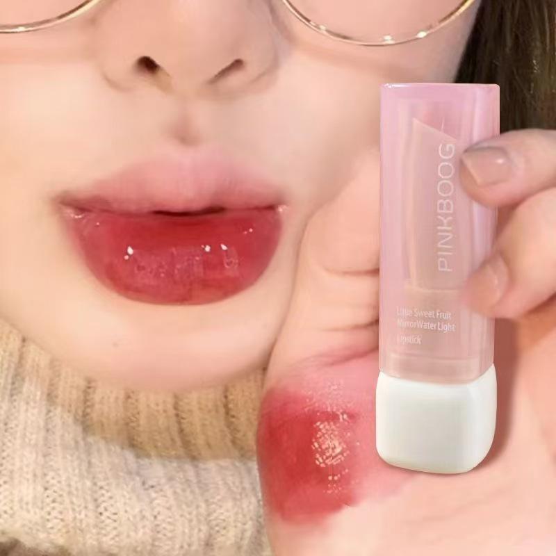 Полупрозрачная хрустальная помада: Стойкий, Не выцветающий, Корейский стиль, Пухлые губы, Водный эссенциальный блеск.