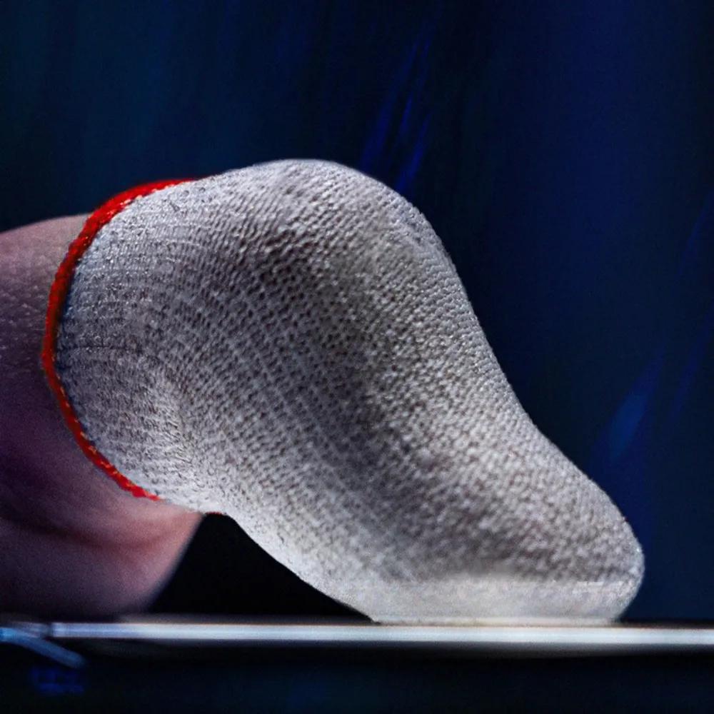 Игровые наперстки для мобильного телефона, влагостойкие, защита пальцев, игровые, нескользящие, стеклянные, серебряное волокно, наперстки