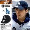 47BRAND Низкая кепка Los Angeles Dodgers Коллаборация MLB Главная лига бейсбола Аутентичная Размер F [B-RGW12GWS-BKD] Кепка, Кепка, (01) Черный,