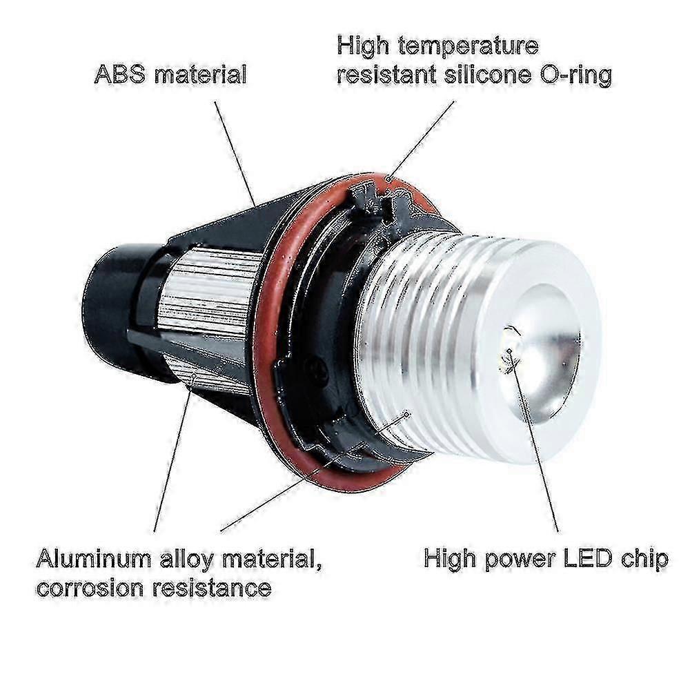 2pcs Led Angel Eyes Marker visible radiation Bulbs For E39 E53 E60 E61 E63 E64 E65 E66 E87 525i 530i Xi 545i M5