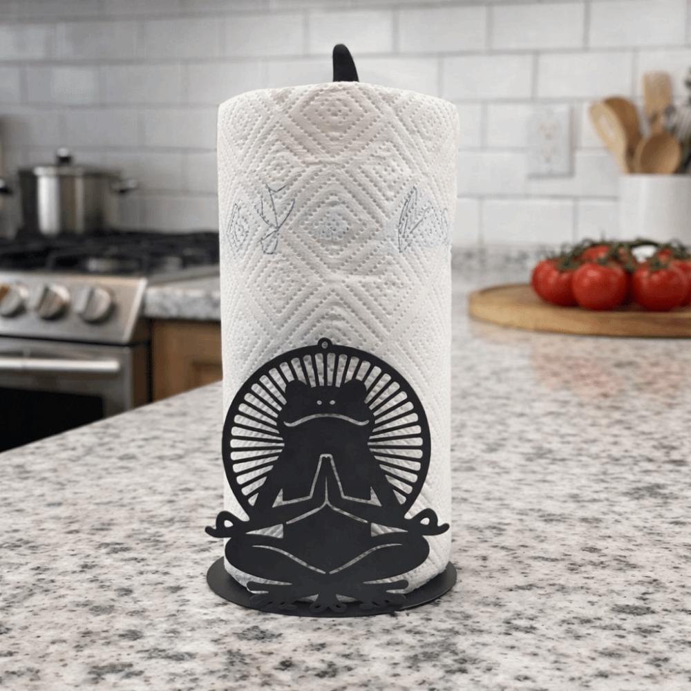 Cute Vertical Napkins Rack Iron Roll Paper Towel Holder Freestanding Tissue Holder Parties