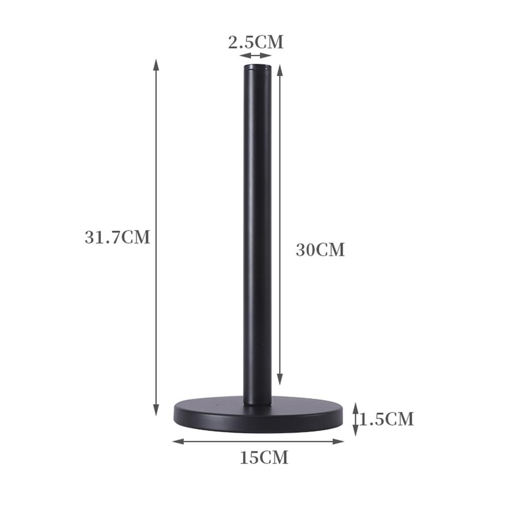 Подставка из нержавеющей стали Держатель для бумажных полотенец с утяжеленным основанием Держатель для кухонного рулона Держатель для бумажных полотенец для кухни и ванной