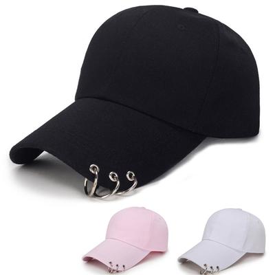 Женщины Мужчины Хип-Хоп Kpop Snapback Бейсболка Сплошной Цвет С Кольцом Спортивные Танцы Путешествия Любитель Папа Шляпа Кепки Уличная Регулируемая