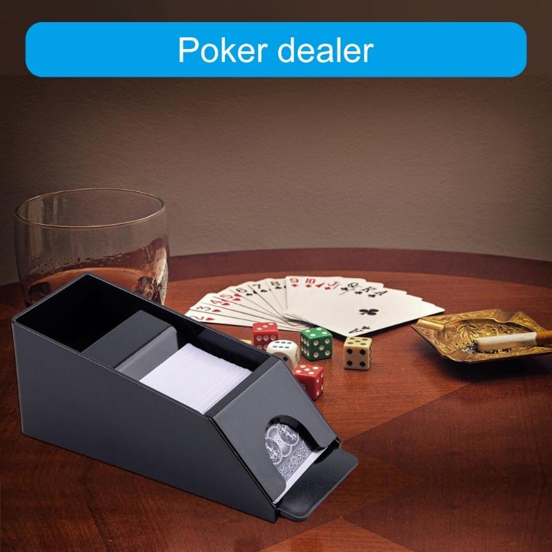 4/6 Deck Plastic Playing Card Dealing Shoe Playing Card Shuffler Table Gaming Pokers Dealer for Dealing Decks