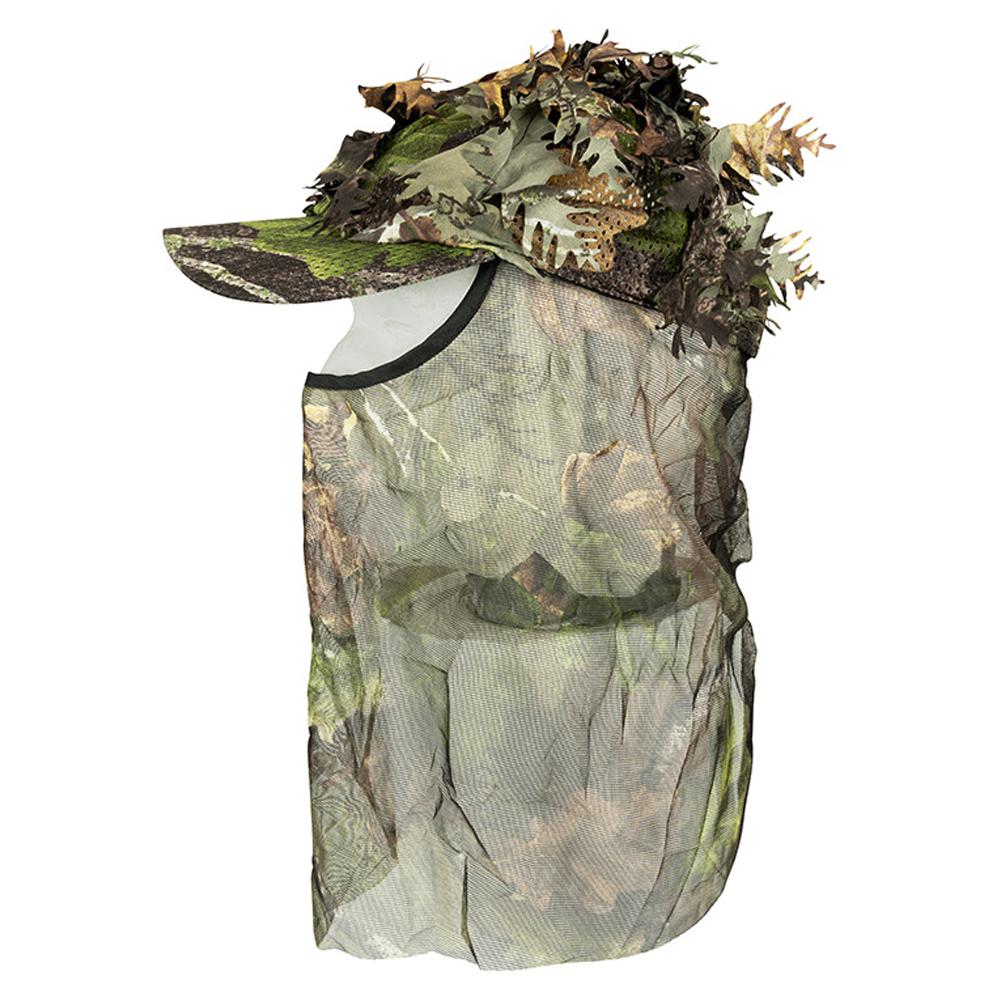 Jack Pyke Unisex Adult LLCS Oak Leaf Camo Baseball Cap with Veil