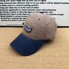 High quality contrasting color letter embroidery baseball cap washed old soft top cap men's and women's versatile sun hat