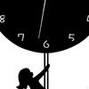 Wall Clock Round Acrylic Home Decor Decorative Hanging for Bedroom