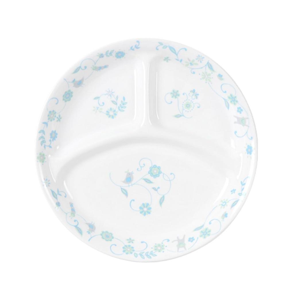 OGISO Sarasa Blue Lunch Plate (Dishwasher and Microwave Safe), Sarasa Blue, Medium, 17261320B100