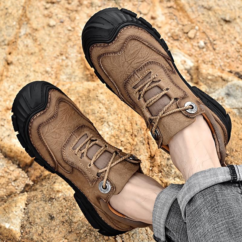 Мужская водонепроницаемая походная обувь, дорожная обувь, осенняя обувь для активного отдыха, нескользящая одежда, кроссовки, мужские, со шнуровкой, походная обувь для скалолазания, спортивная обувь для мужчин