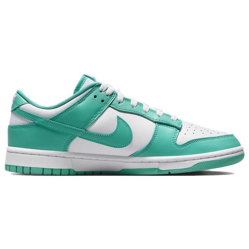 Nike Dunk "Clear Jade" trendy casual low-top sneakers for men in white and green DV0833-101