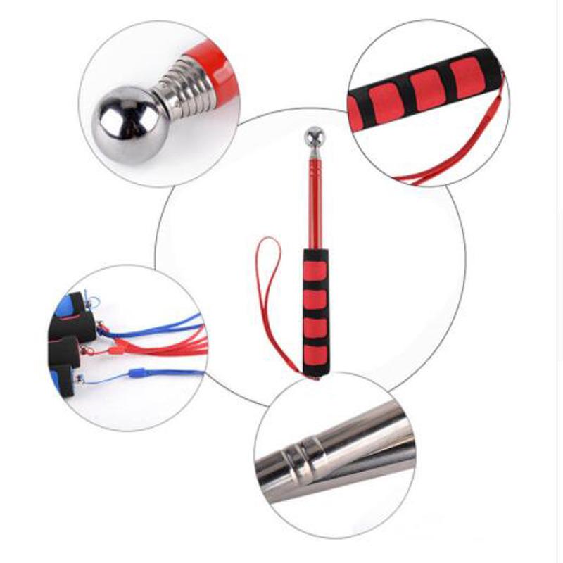 1.2/1.6M Handle Flagpole Telescopic Stainless Steel Tour Guide Banner Flagstaff Teaching Stick PPT presentation Flagpole