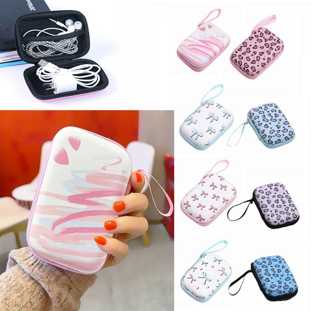 Creative USB Charger Storage Cartoon Coin Purse Data Cable Storage Bag Digital Storage