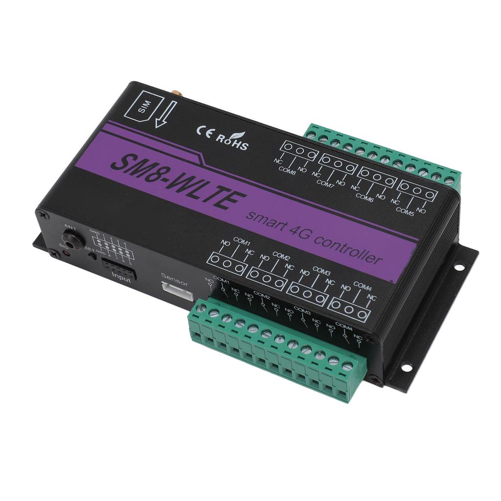GSM-устройство открывания ворот, 8-канальный 4G-телефон, контроллер доступа, пульт дистанционного управления, SMS-управление дверью, PT100