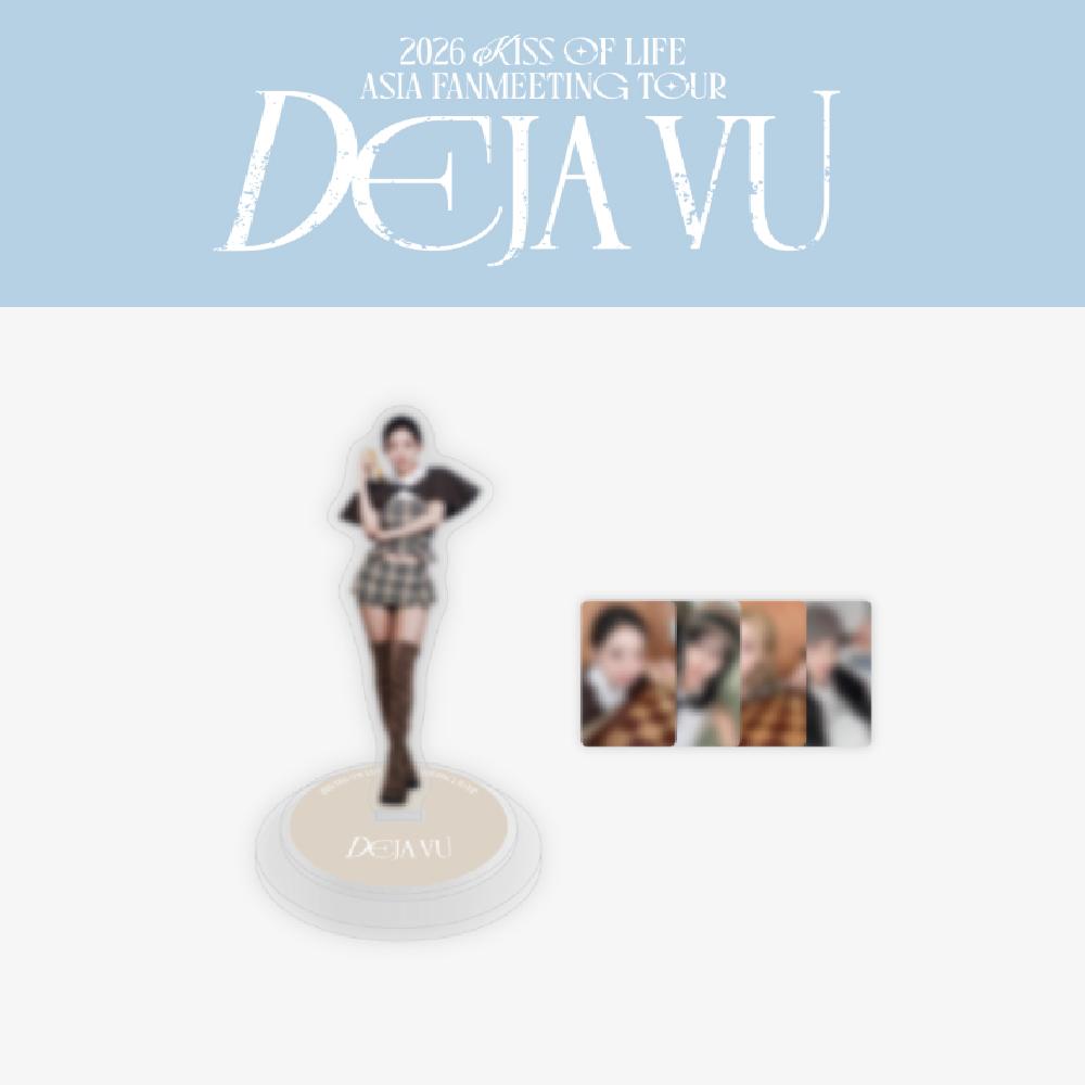 Предзаказ 2026 KISS OF LIFE ASIA Fanmeeting Tour DEJA VU в СЕУЛЕ Случайный вращающийся стенд