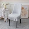Чехол на стул из утолщенного флиса, цельный чехол на стул, эластичный чехол на обеденный стул, чехол на табурет, чехол на стул для обеденного стола в отеле