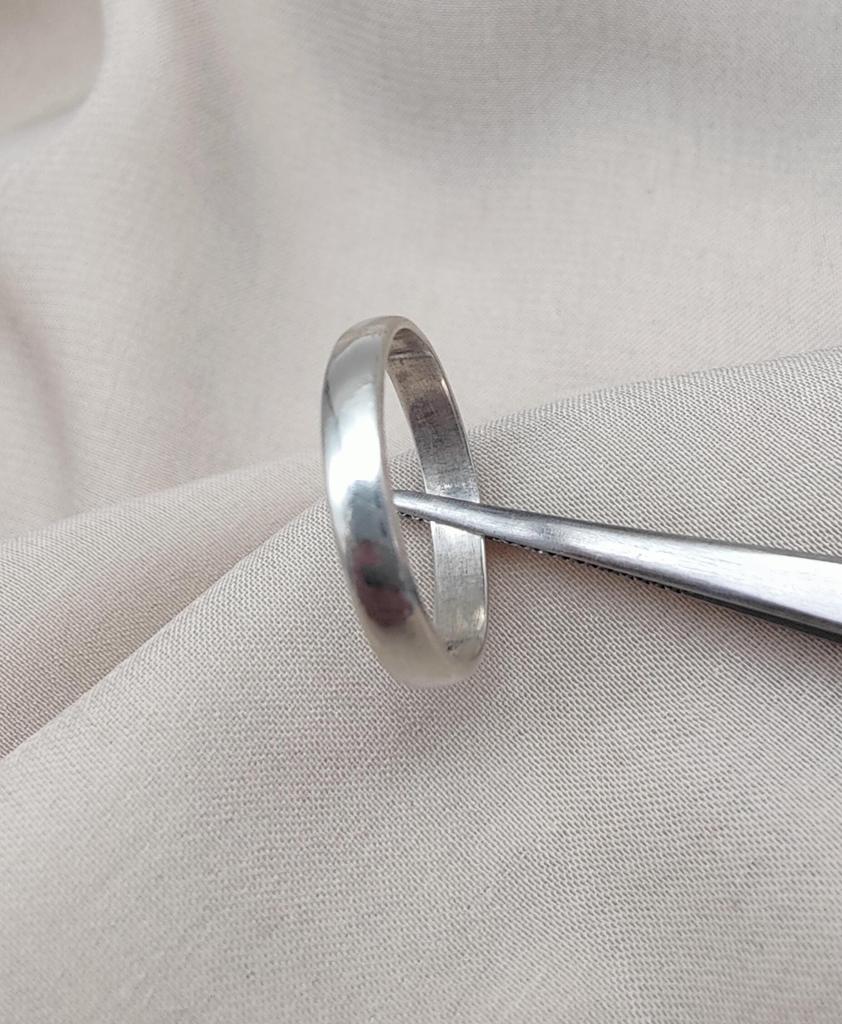 925 Sterling Silver Minimalist Band Ring: Unisex Wedding Promise Jewelry