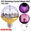 1Pcs E27 RGB Projection Lamp Crystal DJ Disco Ball Light Rotating Magical Ball Light  KTV Bar Stage