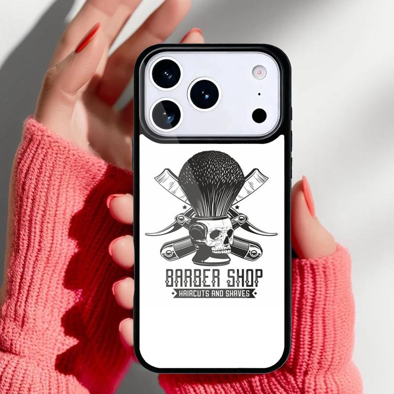 Ножницы парикмахерские Парикмахер Салон красоты Чехол для телефона для iPhone 17 16 15 14 13 Pro Max Задняя крышка для 12 11 Pro Coque