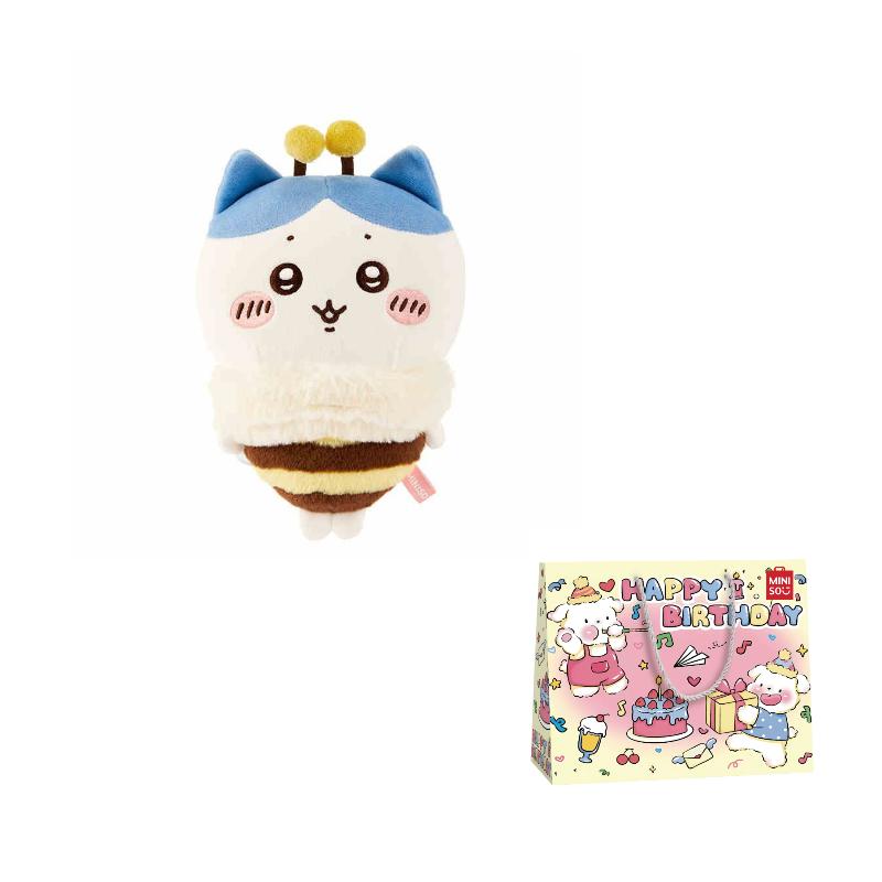 MINISO x Chiikawa Хачиварэ, Чиикава, Усаги Сезон Сакуры Пчелиные Куклы Плюшевая Кукла Трубы Высокая Кукла