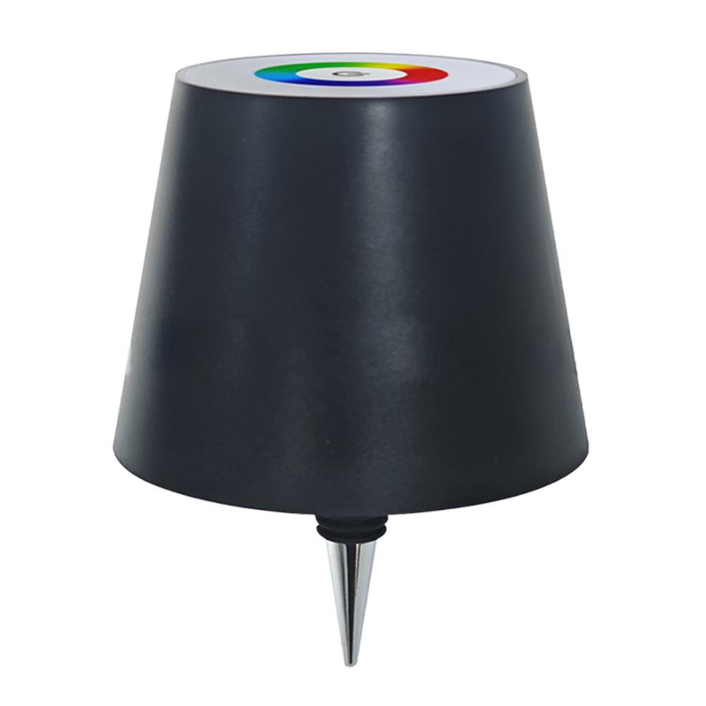 Лампа для винных бутылок RGB/3 цвета, беспроводная настольная лампа с зарядкой через USB, креативная портативная настольная лампа для бара, кафе, дома