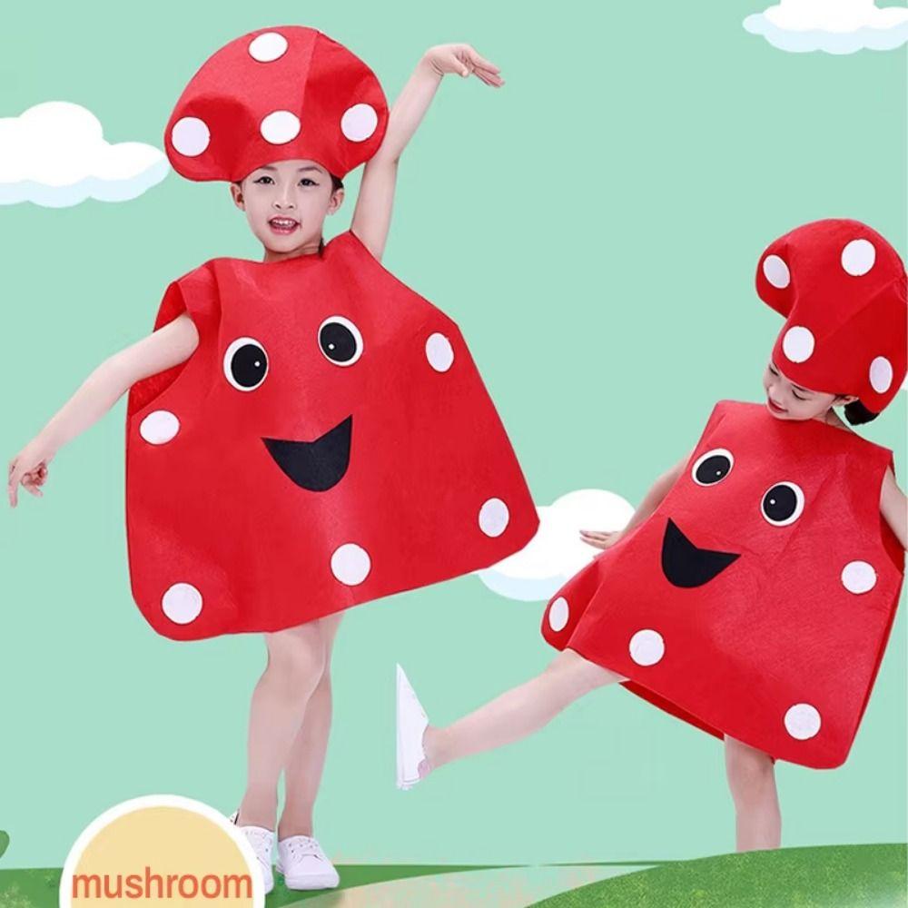 Еда Детский Костюм для Косплея Плащ Тыквы Костюм для Выступлений Костюм Фрукта Овоща Хэллоуин