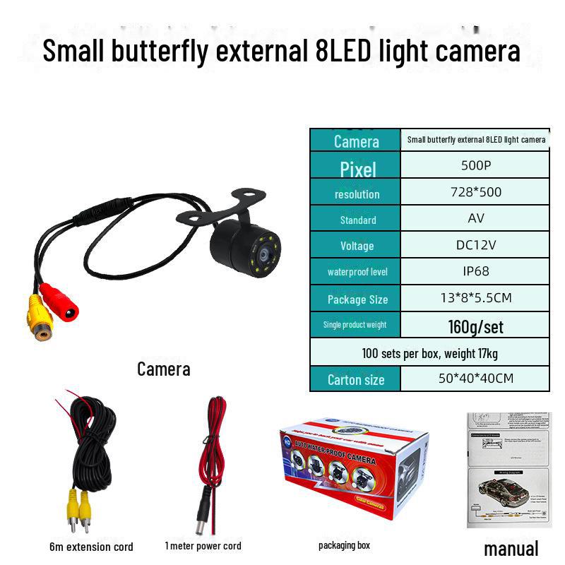 Универсальная HD камера заднего вида с ночным видением