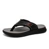 New Trend Men's Leather Slides Anti-Slip Male Slippers Comfortable Flip-flops Quick Dry Men Half Drag Outdoor Wading Aqua Shoes