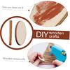 Toyvian 200pcs Unfinished Wood Oval Slices Natural Rustic Wooden Cutout Oval Wood Pieces Wood Craft Supplies for DIY Craft Wedding Centerpiece