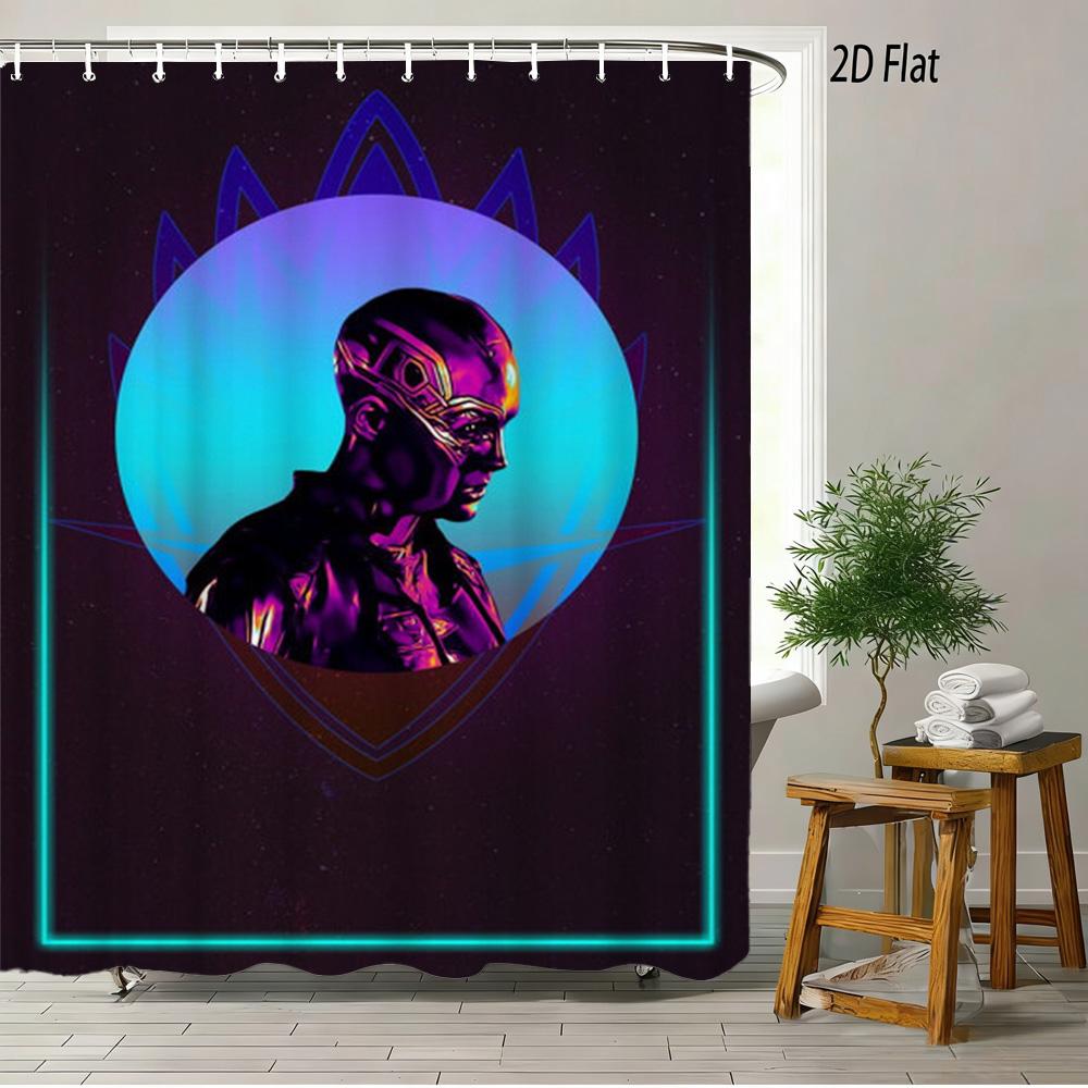 Spider-Man Red Web Pattern Waterproof Shower Curtain For Superhero Bathroom Decor