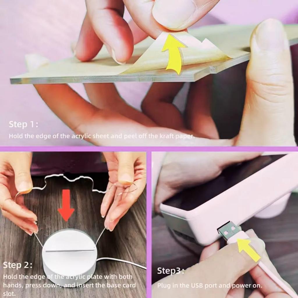Розовый сексуальный девушка 3D светодиодный ночник, питание от USB, украшение для спальни, прикроватной тумбочки, рабочего стола, подарок на день рождения, праздник