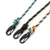 New Handmade Ethnic String Bracelet For Men Marine Fabric Nautical Braslet Black D Buckle Climbing Rope Braclet Beach Pulseria