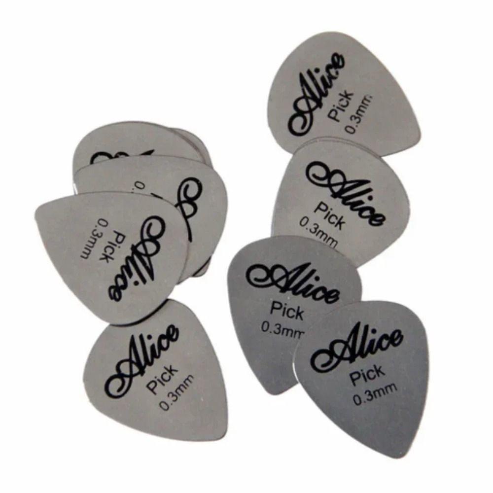 1/5Pcs Electric Guitar Bass Metal Guitar Pick Sparkling Guitar Pick Plectrum Ukulele Picks