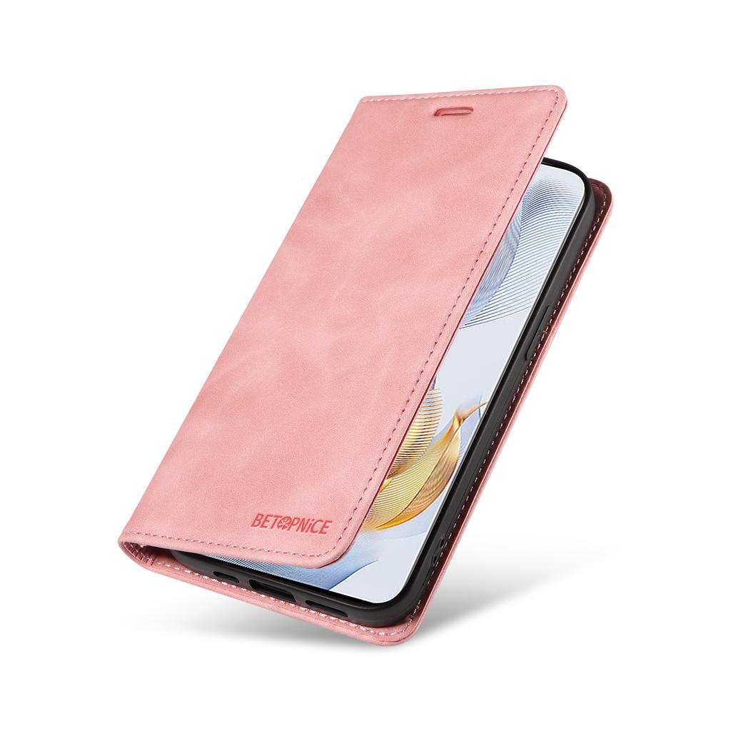 Leather Wallet Folio Case Magnetic Closure RFID Blocking Card Slot Kickstand Full Protection Case For Huawei Honor 90 X9A X40 X8 X9 Mate 60 Nova 11i