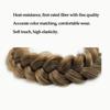 Регулируемая повязка на голову NICESY Braid, повязка на голову Fishbone Braid, синтетические аксессуары для волос, элегантные для ежедневного использования, аксессуары для волос, обруч для волос