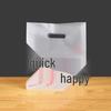Frosted Floral Large Disposable Plastic Carrier Bags