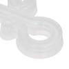 150Pcs S Shaped Hooks Sturdy   Plastic Dual Ends Multipurpose Christmas Light Clips for Party Lights Decoration