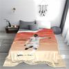 Soccer Legend Illustration Blanket for all seasons blanket lunch break throw gift