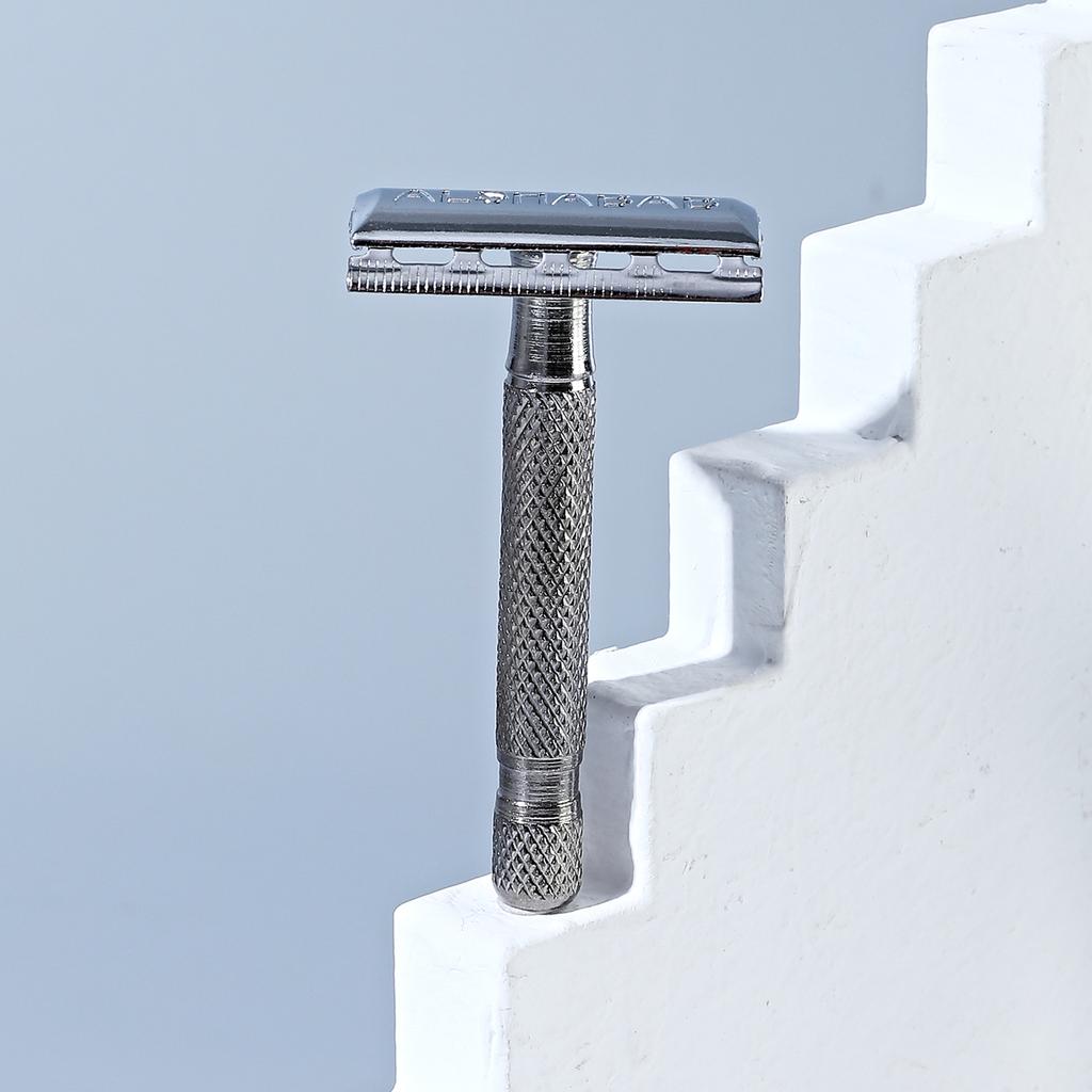 Stainless Steel Safety Razor for Men Barber Shaving Hair Beard Manual Double Edge Barbeador 7.3X4cm
