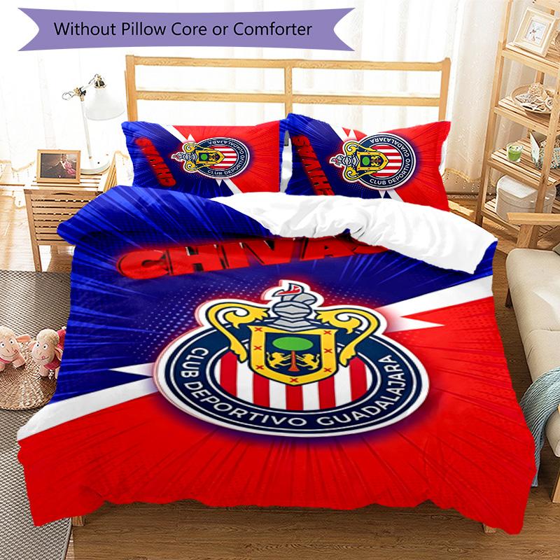 Guadalajara 3pcs Bedding Set Duvet Cover Closure Includes 1 Duvet Cover & 2 Pillowcases for All Seasons Bedroom Home Dorm Decor