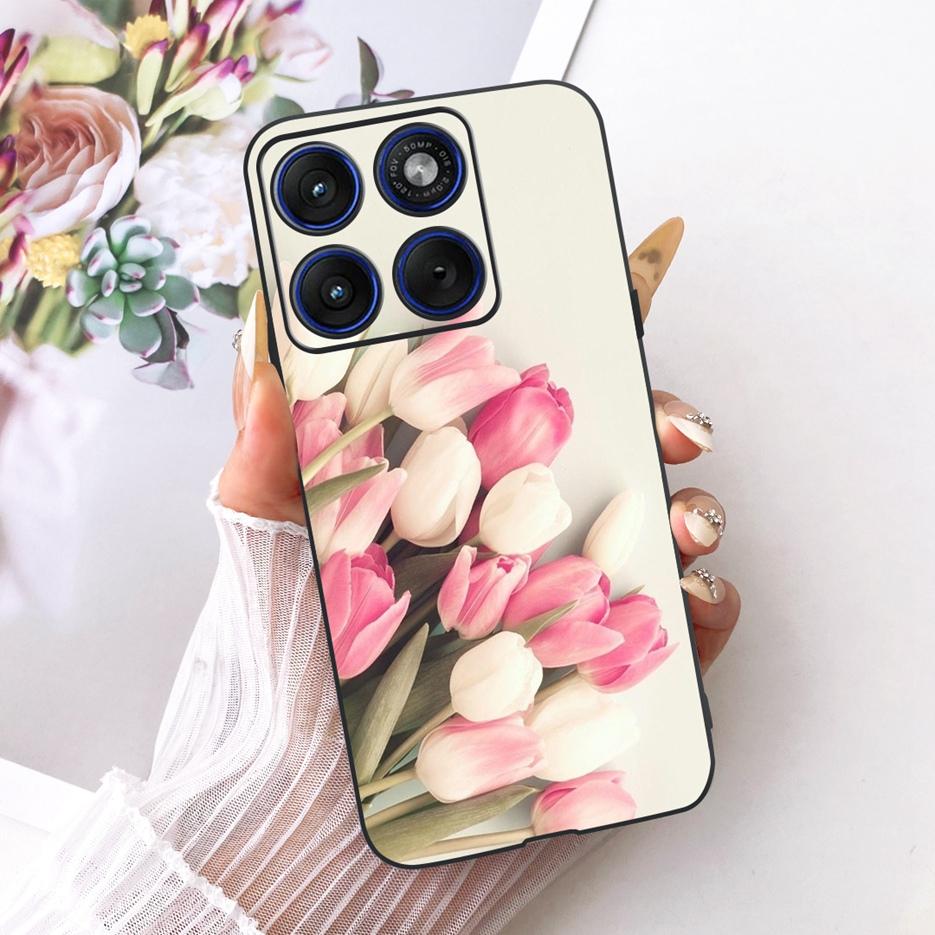 For Motorola Edge 70 Case XT2601-2 Cute Cat Peacock Painted Cover Soft Silicone Case For Motorola Edge 70 Fusion Edge70 5G Shell