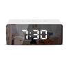New Design Mirror Desk Clock Hot Selling  Digital Alarm Clock LED Thermometer Display Table Desktop Clock