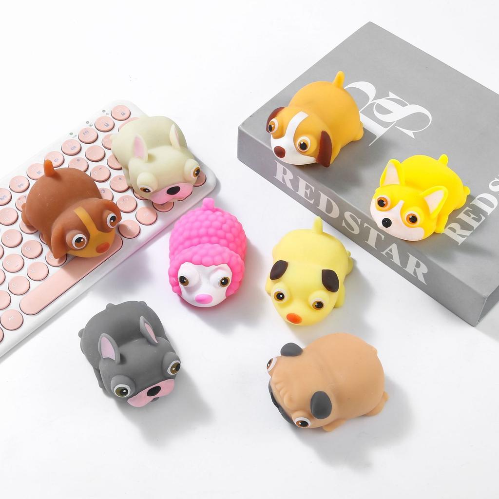 Мультяшная Собачка Моти Сквиши Игрушки Мягкие Сенсорные Игрушки для Снятия Стресса Фиджеты Игрушки Анти-Стресс Животное Новинка Игрушка Сувениры на Вечеринку Подарок