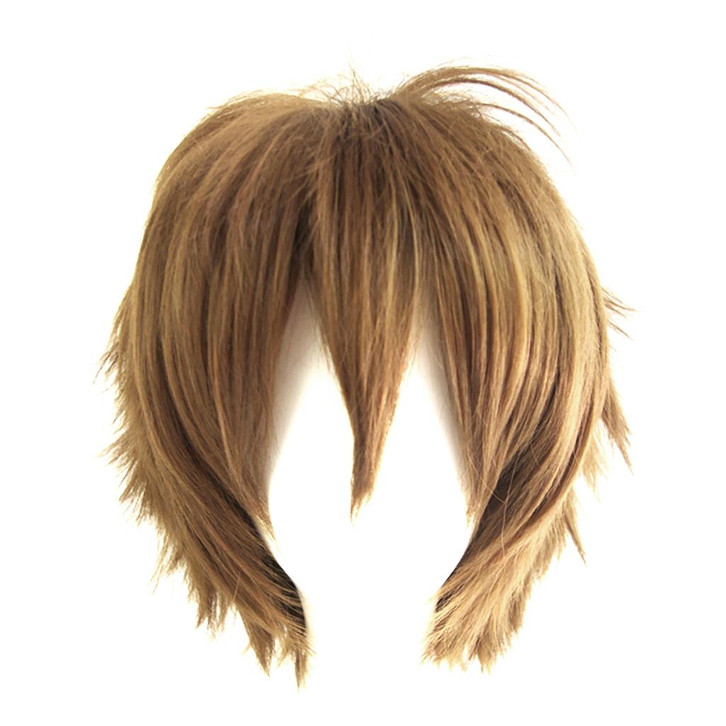 Wig Men's Short Spiky Layered Hair Composes A Halloween Anime Role-Playing Wig
