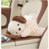 Universal Plush Cute Creative Hanging Car Tissue Case Vehicle Tissue Hanger Doll Paper Box Car Interior Hanging Tissue Boxes