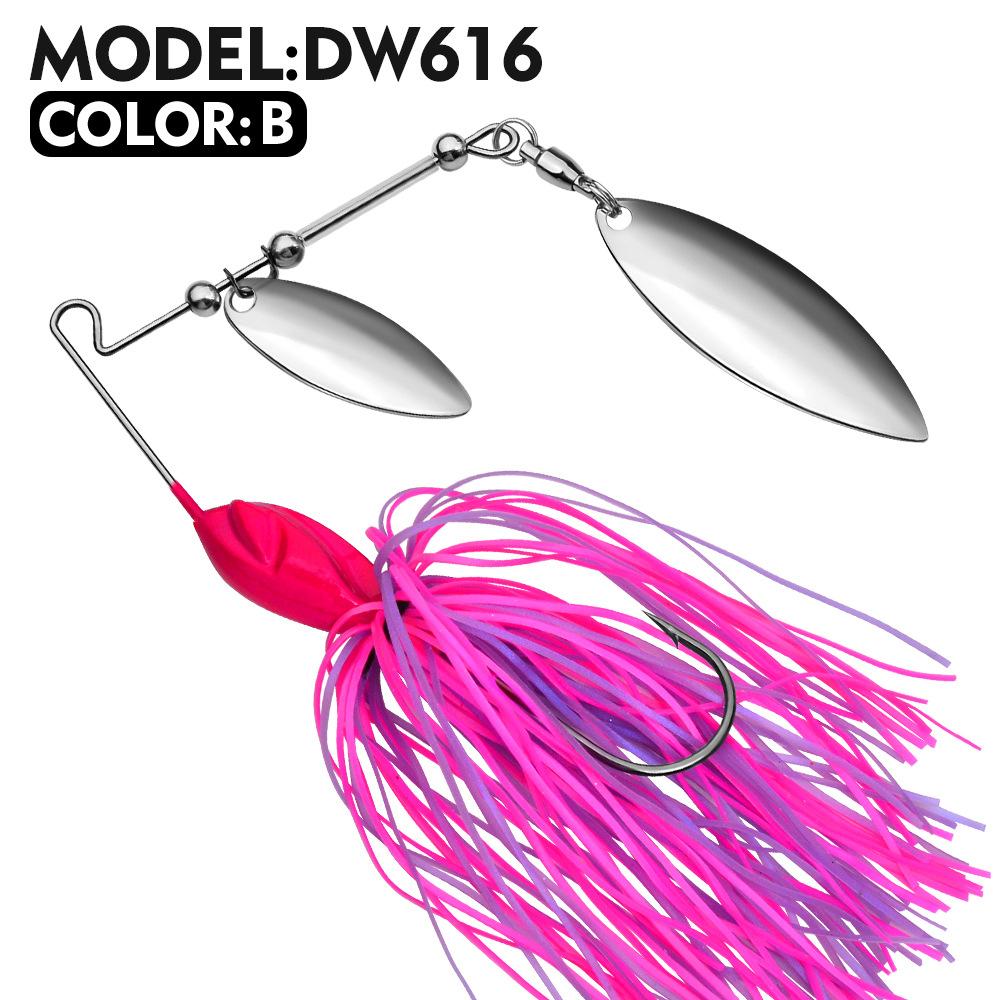 Bearded Lao Lure Bait 10G 14G Tassel Glitter Anti Hanging Bottom Lure Fake Bait Biomimetic Bait Spinnerbait