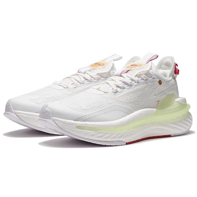 Li Ning Exceed 6 Текстиль, Амортизация TPU Скользкие Устойчивые к истиранию Низкие Спортивные Повседневные Кроссовки Мужские Белый AGLS079-1